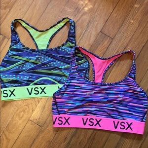 Two Victoria Secret Sport bras